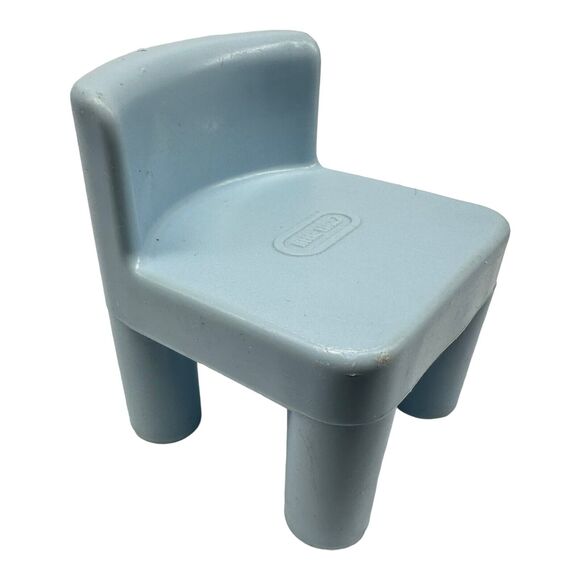 Vintage Little Tikes Doll House Blue Chair Replacement Part Piece - Picture 1 of 7